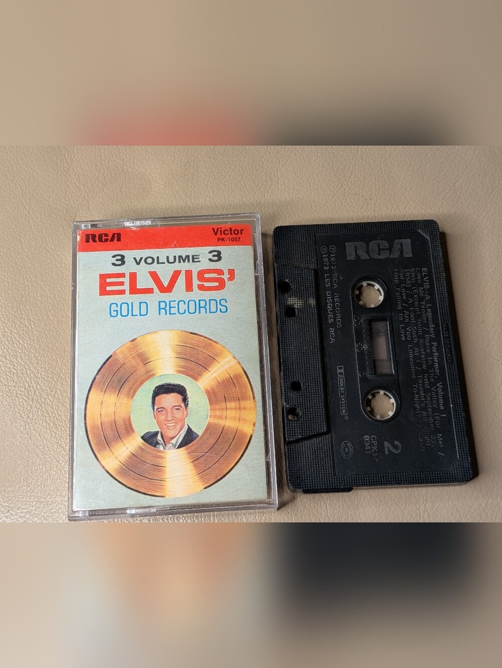 Elvis' Gold Records 3 Volume 3 Cassette Tape (1973, RCA Records) Tested